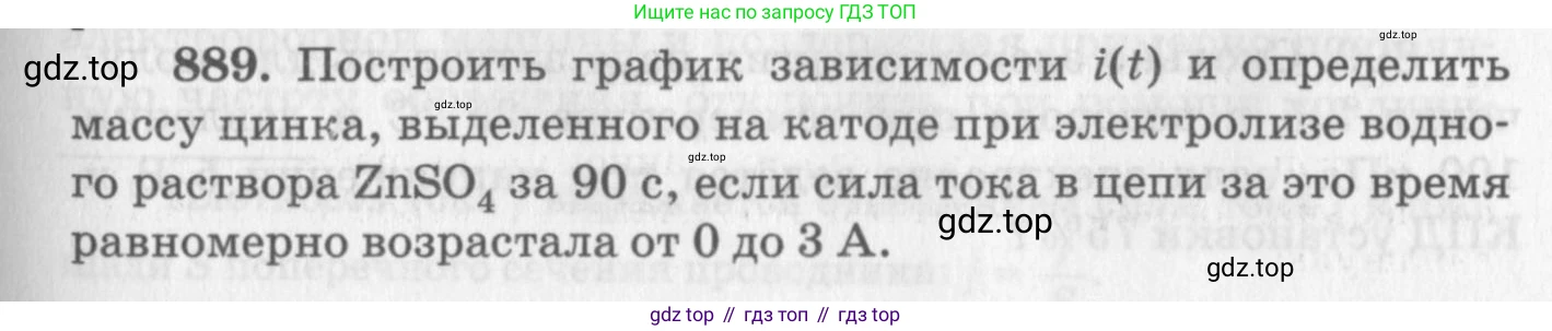ГДЗ Физика, 10-11 класс Задачник, автор: Рымкевич Андрей Павлович, издательство Просвещение, Москва, 2016, белого цвета, страница 117, номер 889, Условие