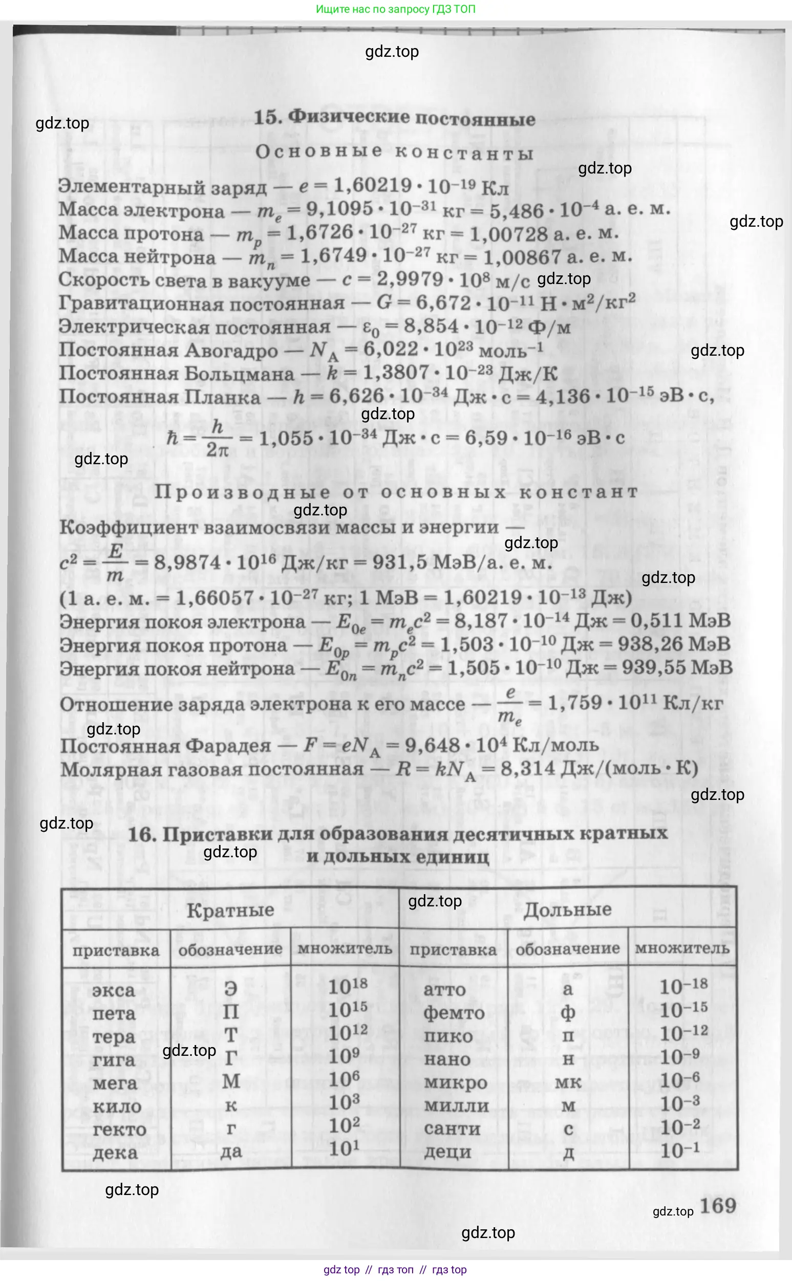 Физика, 10-11 класс Задачник, автор: Рымкевич Андрей Павлович, издательство Просвещение, Москва, 2016, белого цвета, страница 169