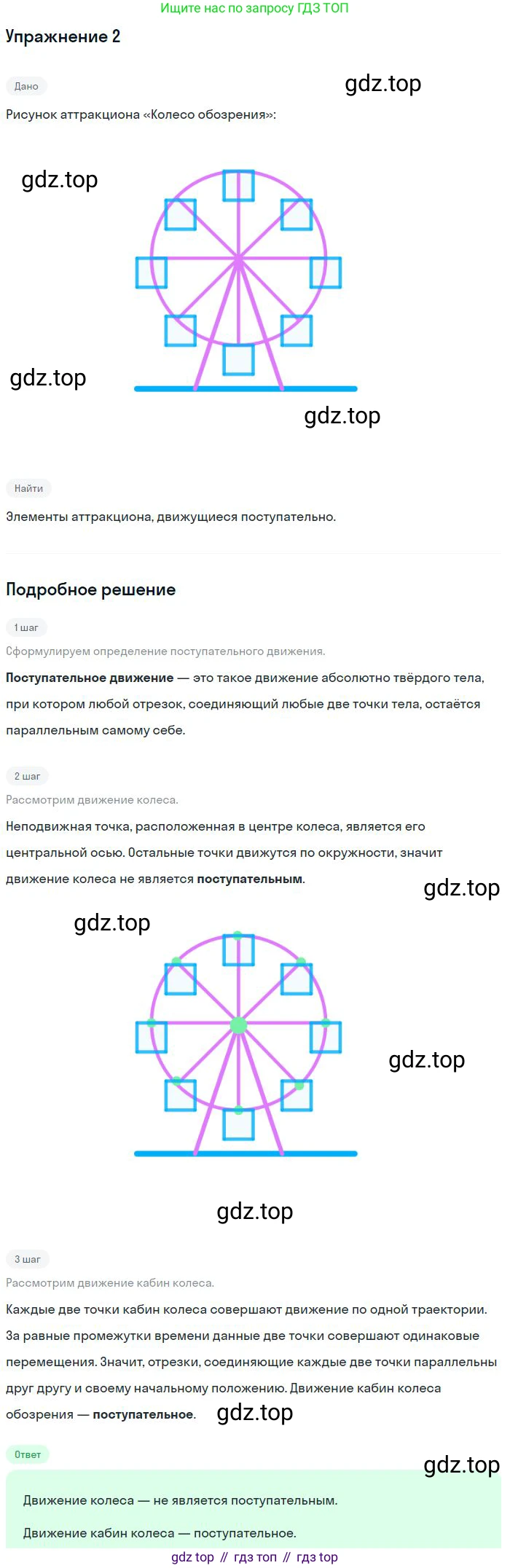 ГДЗ Физика, 10-11 класс Задачник, автор: Рымкевич Андрей Павлович, издательство Просвещение, Москва, 2016, белого цвета, страница 5, номер 2, Решение 2