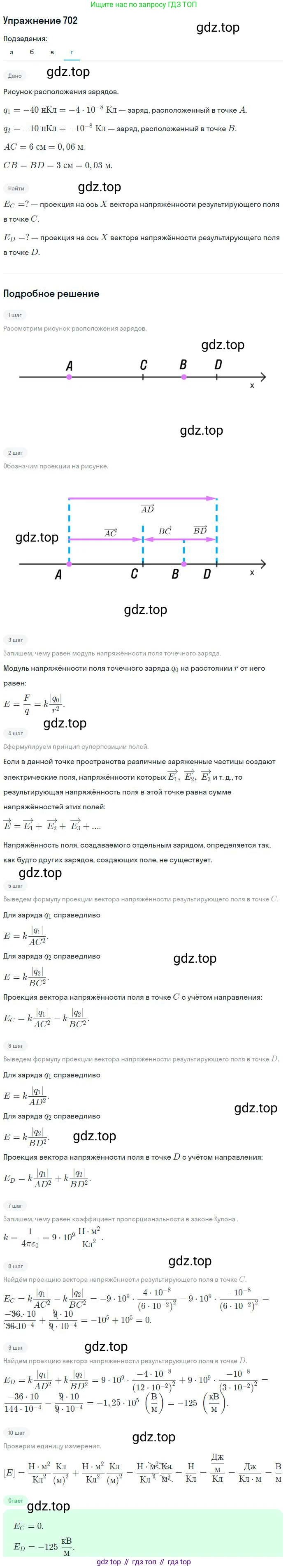 ГДЗ Физика, 10-11 класс Задачник, автор: Рымкевич Андрей Павлович, издательство Просвещение, Москва, 2016, белого цвета, страница 91, номер 702, Решение 2 (продолжение 4)