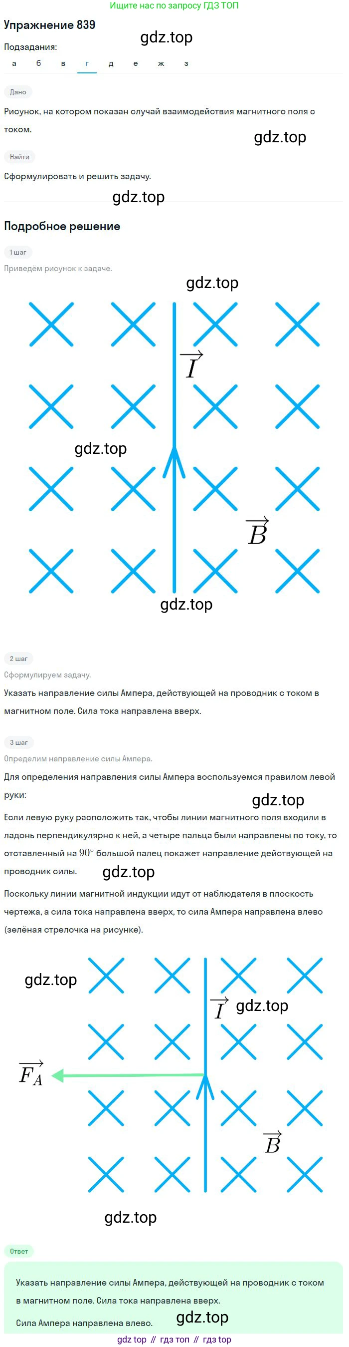 ГДЗ Физика, 10-11 класс Задачник, автор: Рымкевич Андрей Павлович, издательство Просвещение, Москва, 2016, белого цвета, страница 110, номер 839, Решение 2 (продолжение 4)
