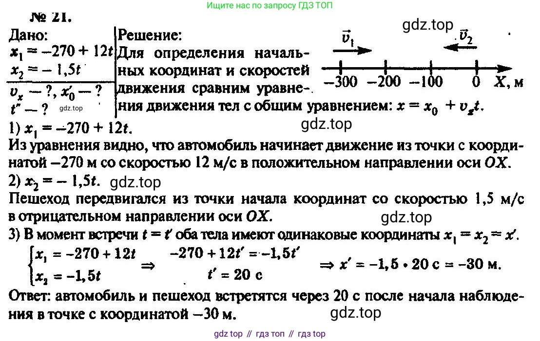 ГДЗ Физика, 10-11 класс Задачник, автор: Рымкевич Андрей Павлович, издательство Просвещение, Москва, 2016, белого цвета, страница 8, номер 21, Решение 3