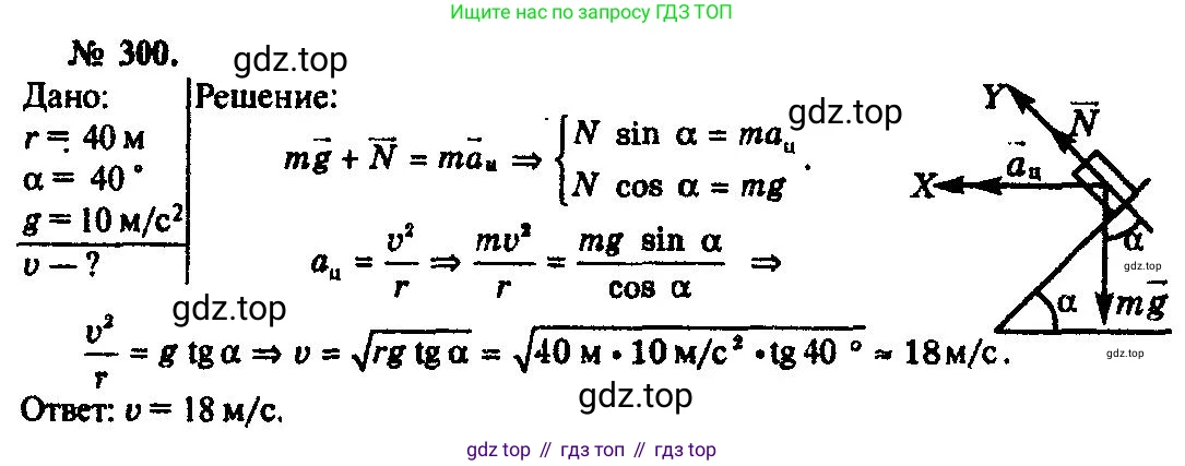 ГДЗ Физика, 10-11 класс Задачник, автор: Рымкевич Андрей Павлович, издательство Просвещение, Москва, 2016, белого цвета, страница 44, номер 300, Решение 3