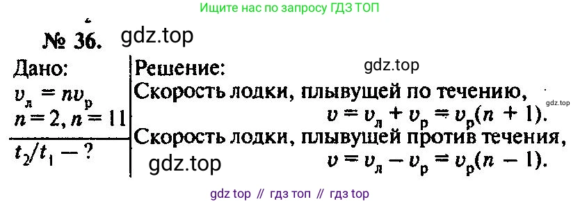 ГДЗ Физика, 10-11 класс Задачник, автор: Рымкевич Андрей Павлович, издательство Просвещение, Москва, 2016, белого цвета, страница 11, номер 36, Решение 3