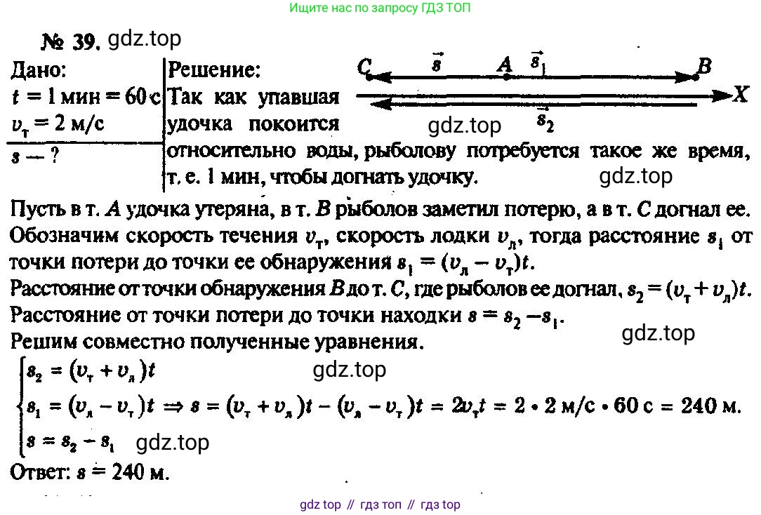 ГДЗ Физика, 10-11 класс Задачник, автор: Рымкевич Андрей Павлович, издательство Просвещение, Москва, 2016, белого цвета, страница 12, номер 39, Решение 3