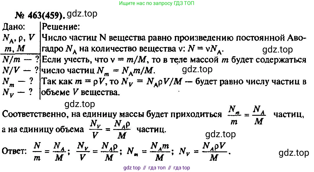ГДЗ Физика, 10-11 класс Задачник, автор: Рымкевич Андрей Павлович, издательство Просвещение, Москва, 2016, белого цвета, страница 65, номер 463, Решение 3