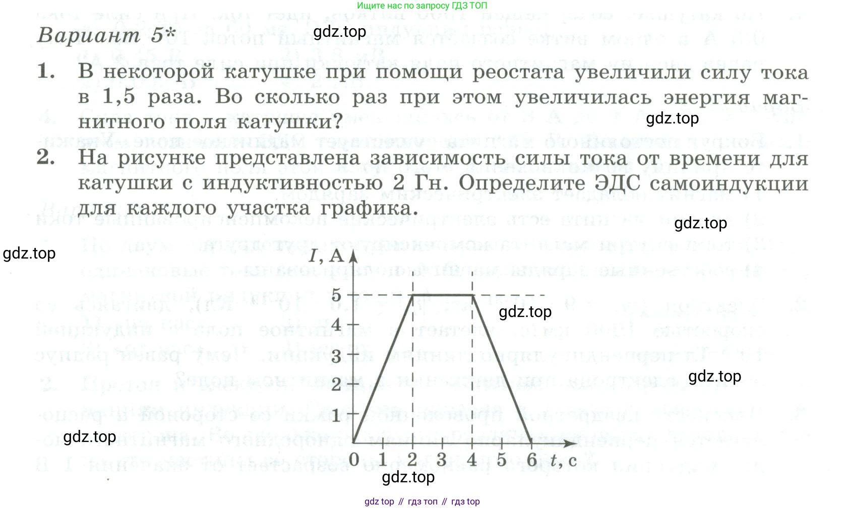 ГДЗ Физика, 11 класс Самостоятельные и контрольные работы, авторы: Ерюткин Евгений Сергеевич, Ерюткина Светлана Григорьевна, издательство Просвещение, Москва, 2020, страница 11, Условие