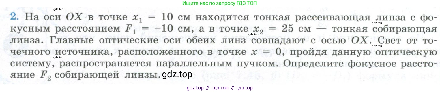 ГДЗ Физика, 11 класс Учебник, авторы: Мякишев Генадий Яковлевич, Буховцев Борис Борисович, Чаругин Виктор Максимович, издательство Просвещение, Москва, 2019, страница 202, номер 2, Условие