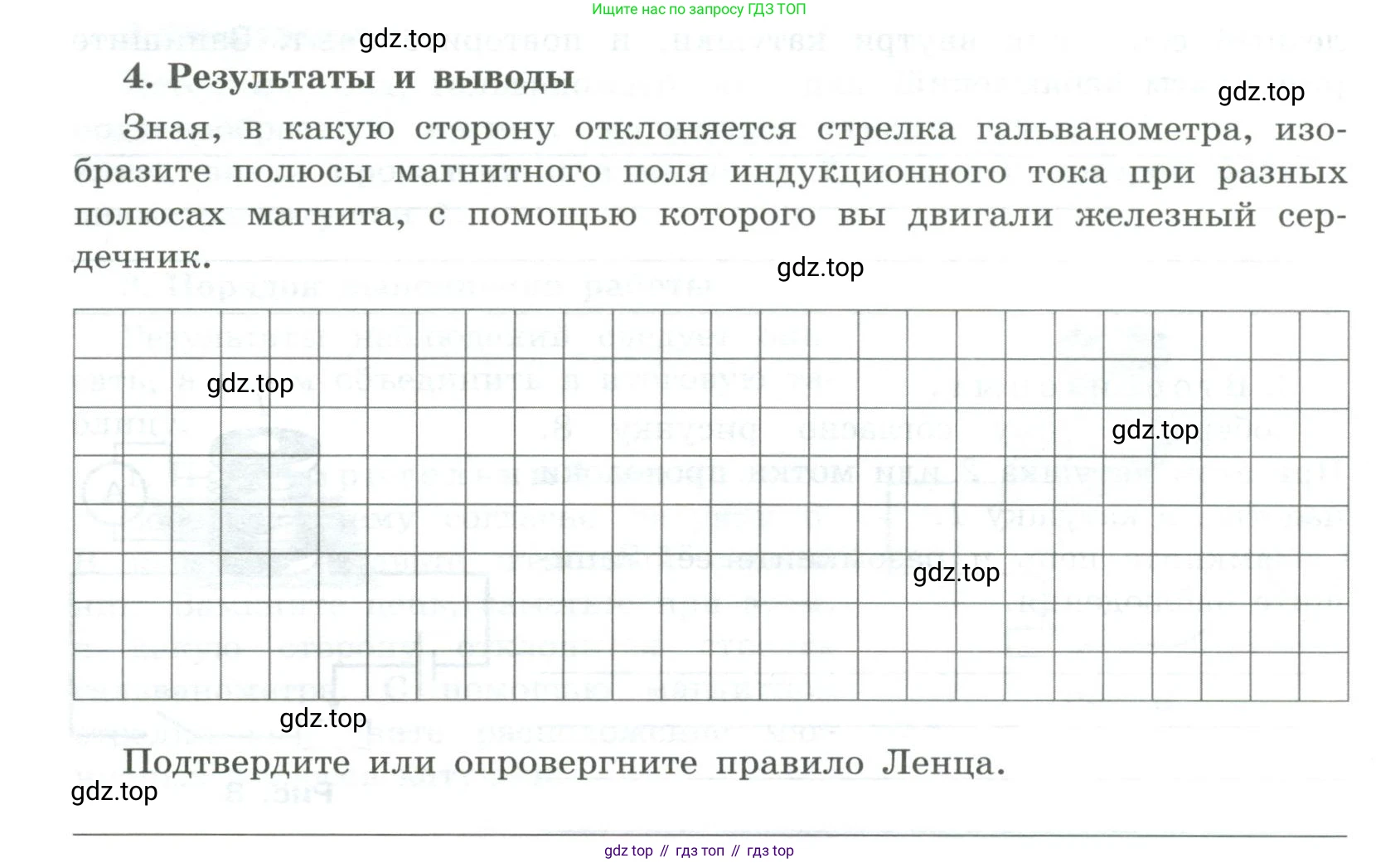 ГДЗ Физика, 11 класс Тетрадь для лабораторных работ, автор: Парфентьева Наталия Андреевна, издательство Просвещение, Москва, 2010, страница 14, номер 4, Условие