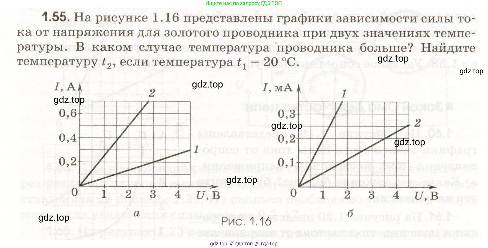 ГДЗ Физика, 11 класс Сборник задач, авторы: Заболотский Алексей Алексеевич, Комиссаров Владимир Фёдорович, Петрова Мария Арсеньевна, издательство Дрофа, Москва, 2020, оранжевого цвета, страница 11, номер 1.55, Условие