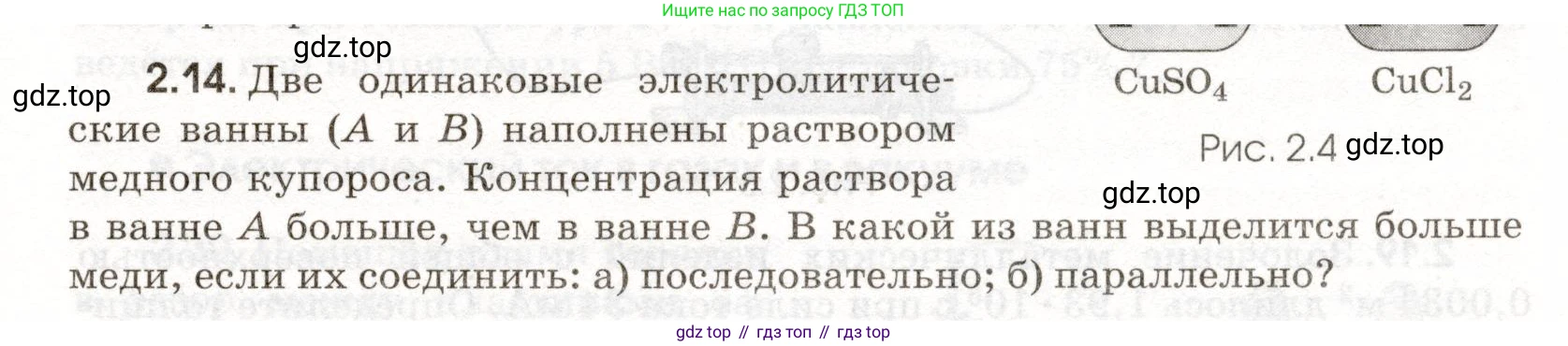 ГДЗ Физика, 11 класс Сборник задач, авторы: Заболотский Алексей Алексеевич, Комиссаров Владимир Фёдорович, Петрова Мария Арсеньевна, издательство Дрофа, Москва, 2020, оранжевого цвета, страница 39, номер 2.14, Условие