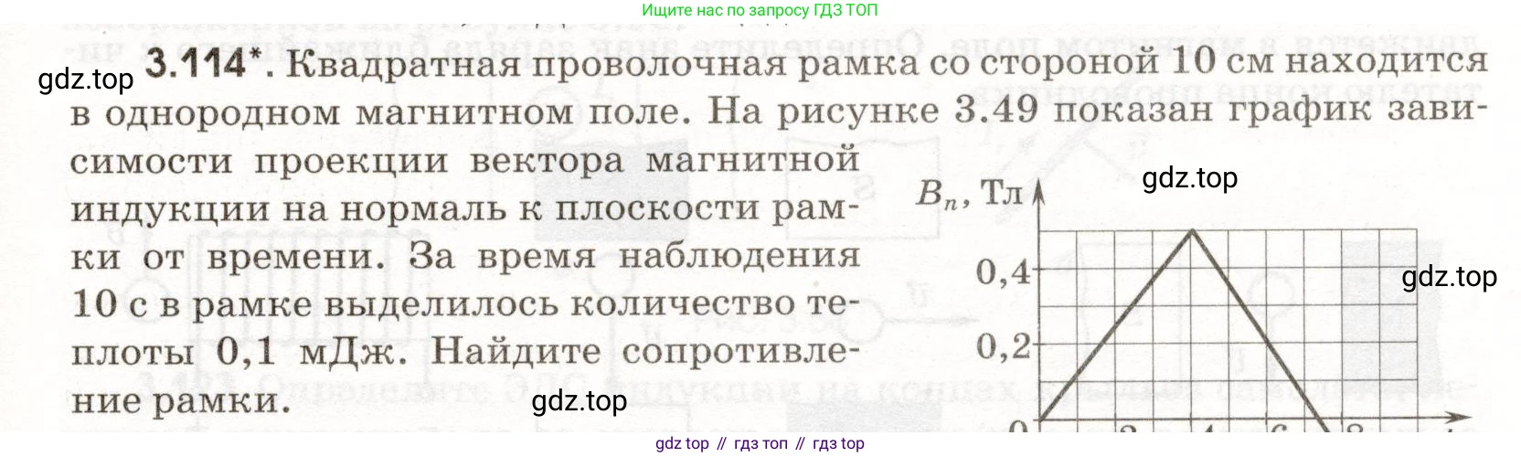 ГДЗ Физика, 11 класс Сборник задач, авторы: Заболотский Алексей Алексеевич, Комиссаров Владимир Фёдорович, Петрова Мария Арсеньевна, издательство Дрофа, Москва, 2020, оранжевого цвета, страница 71, номер 3.114, Условие