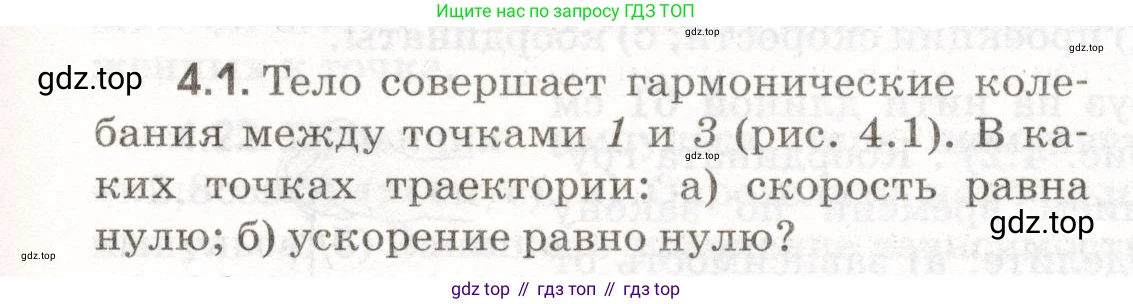 ГДЗ Физика, 11 класс Сборник задач, авторы: Заболотский Алексей Алексеевич, Комиссаров Владимир Фёдорович, Петрова Мария Арсеньевна, издательство Дрофа, Москва, 2020, оранжевого цвета, страница 85, номер 4.1, Условие