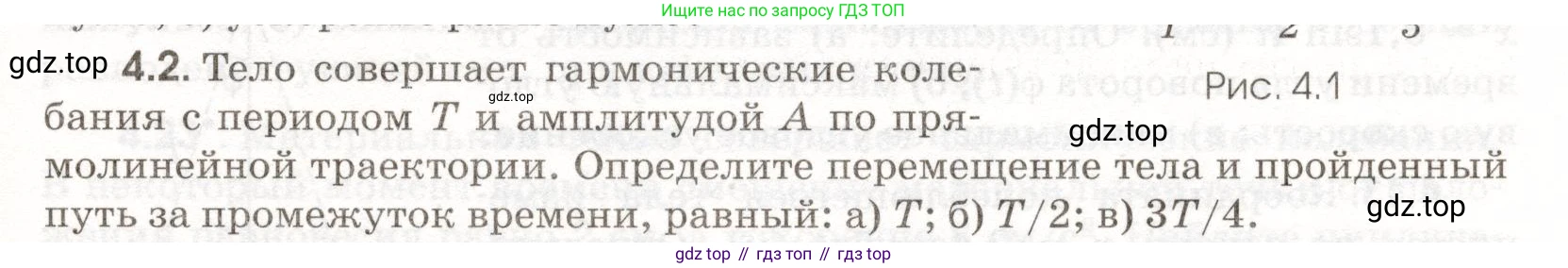 ГДЗ Физика, 11 класс Сборник задач, авторы: Заболотский Алексей Алексеевич, Комиссаров Владимир Фёдорович, Петрова Мария Арсеньевна, издательство Дрофа, Москва, 2020, оранжевого цвета, страница 85, номер 4.2, Условие