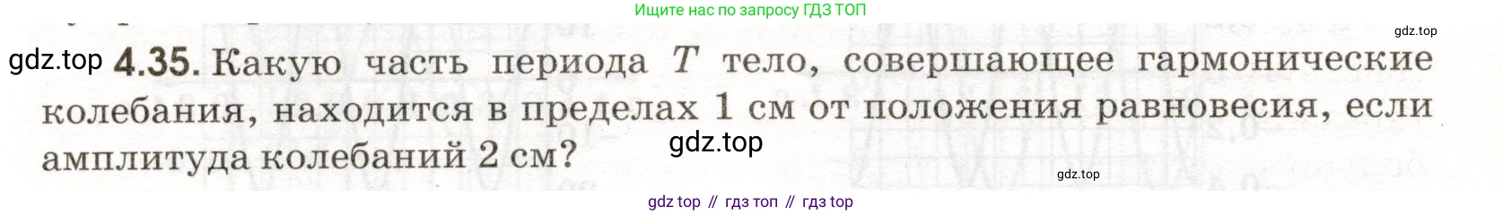 ГДЗ Физика, 11 класс Сборник задач, авторы: Заболотский Алексей Алексеевич, Комиссаров Владимир Фёдорович, Петрова Мария Арсеньевна, издательство Дрофа, Москва, 2020, оранжевого цвета, страница 90, номер 4.35, Условие