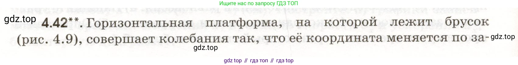 ГДЗ Физика, 11 класс Сборник задач, авторы: Заболотский Алексей Алексеевич, Комиссаров Владимир Фёдорович, Петрова Мария Арсеньевна, издательство Дрофа, Москва, 2020, оранжевого цвета, страница 90, номер 4.42, Условие