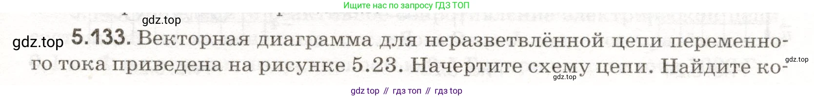 ГДЗ Физика, 11 класс Сборник задач, авторы: Заболотский Алексей Алексеевич, Комиссаров Владимир Фёдорович, Петрова Мария Арсеньевна, издательство Дрофа, Москва, 2020, оранжевого цвета, страница 121, номер 5.133, Условие