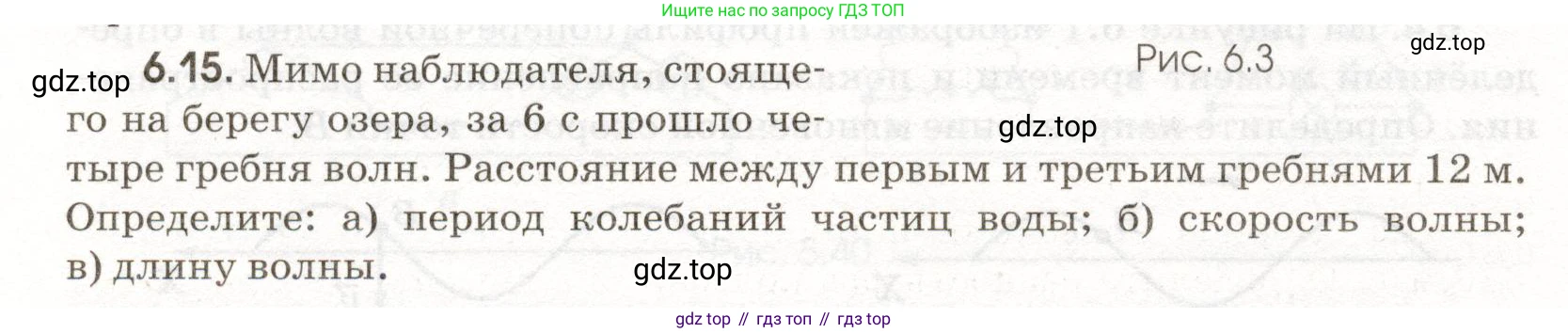 ГДЗ Физика, 11 класс Сборник задач, авторы: Заболотский Алексей Алексеевич, Комиссаров Владимир Фёдорович, Петрова Мария Арсеньевна, издательство Дрофа, Москва, 2020, оранжевого цвета, страница 132, номер 6.15, Условие