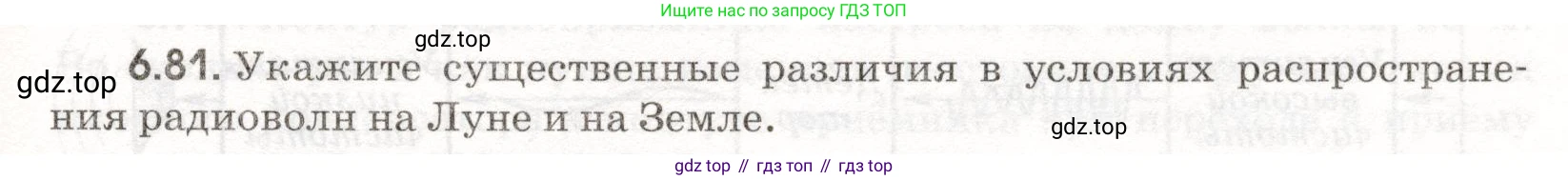 ГДЗ Физика, 11 класс Сборник задач, авторы: Заболотский Алексей Алексеевич, Комиссаров Владимир Фёдорович, Петрова Мария Арсеньевна, издательство Дрофа, Москва, 2020, оранжевого цвета, страница 141, номер 6.81, Условие