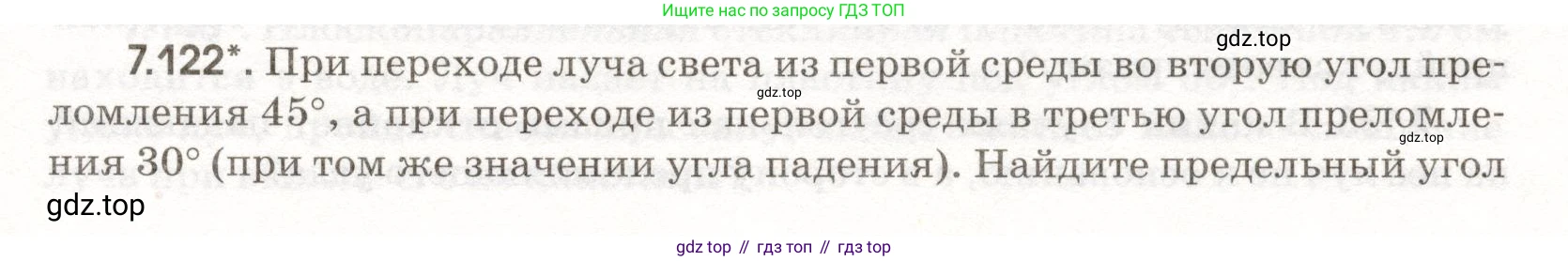 ГДЗ Физика, 11 класс Сборник задач, авторы: Заболотский Алексей Алексеевич, Комиссаров Владимир Фёдорович, Петрова Мария Арсеньевна, издательство Дрофа, Москва, 2020, оранжевого цвета, страница 161, номер 7.122, Условие