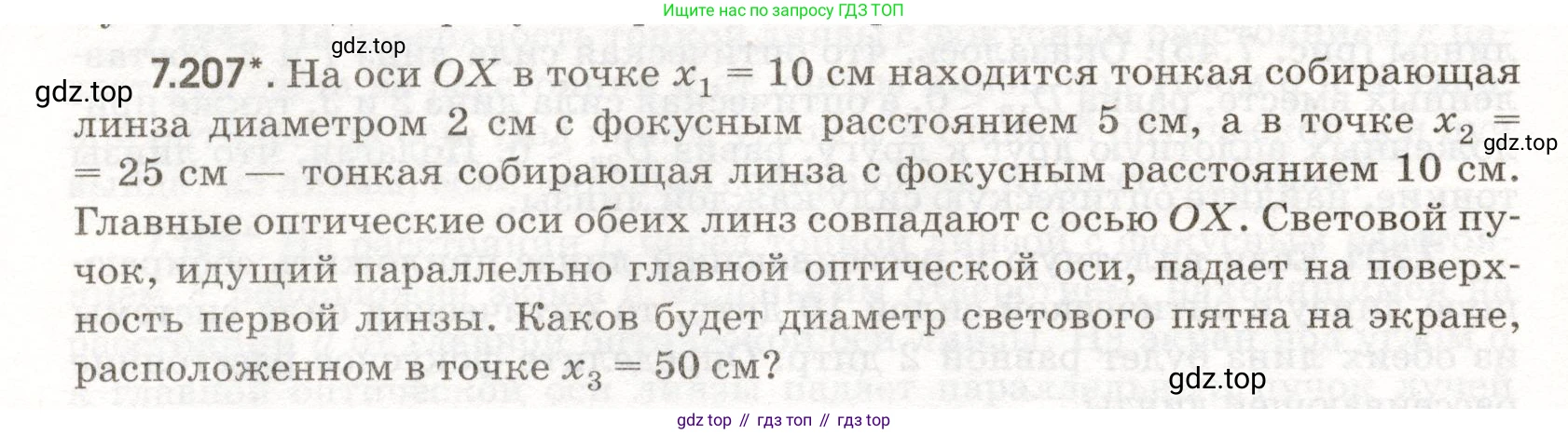 ГДЗ Физика, 11 класс Сборник задач, авторы: Заболотский Алексей Алексеевич, Комиссаров Владимир Фёдорович, Петрова Мария Арсеньевна, издательство Дрофа, Москва, 2020, оранжевого цвета, страница 174, номер 7.207, Условие