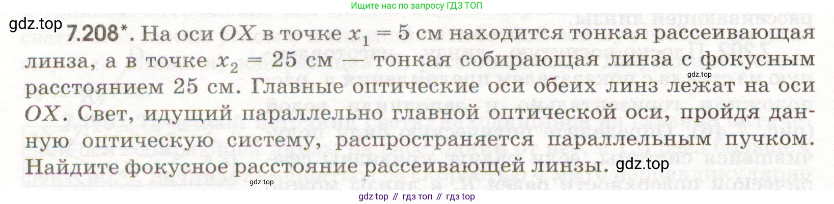 ГДЗ Физика, 11 класс Сборник задач, авторы: Заболотский Алексей Алексеевич, Комиссаров Владимир Фёдорович, Петрова Мария Арсеньевна, издательство Дрофа, Москва, 2020, оранжевого цвета, страница 174, номер 7.208, Условие
