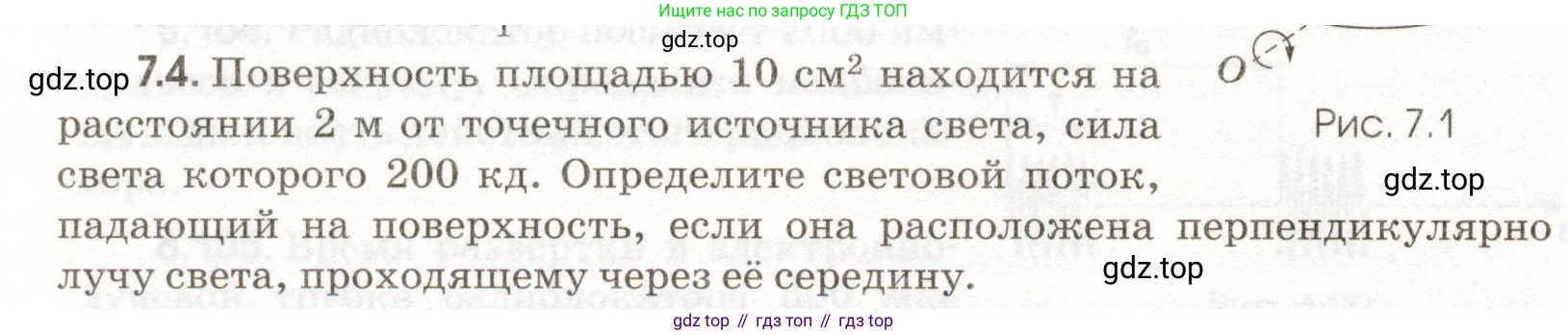 ГДЗ Физика, 11 класс Сборник задач, авторы: Заболотский Алексей Алексеевич, Комиссаров Владимир Фёдорович, Петрова Мария Арсеньевна, издательство Дрофа, Москва, 2020, оранжевого цвета, страница 146, номер 7.4, Условие