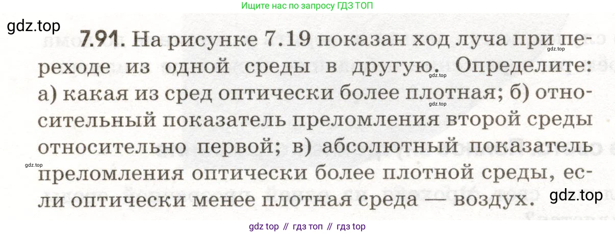 ГДЗ Физика, 11 класс Сборник задач, авторы: Заболотский Алексей Алексеевич, Комиссаров Владимир Фёдорович, Петрова Мария Арсеньевна, издательство Дрофа, Москва, 2020, оранжевого цвета, страница 158, номер 7.91, Условие