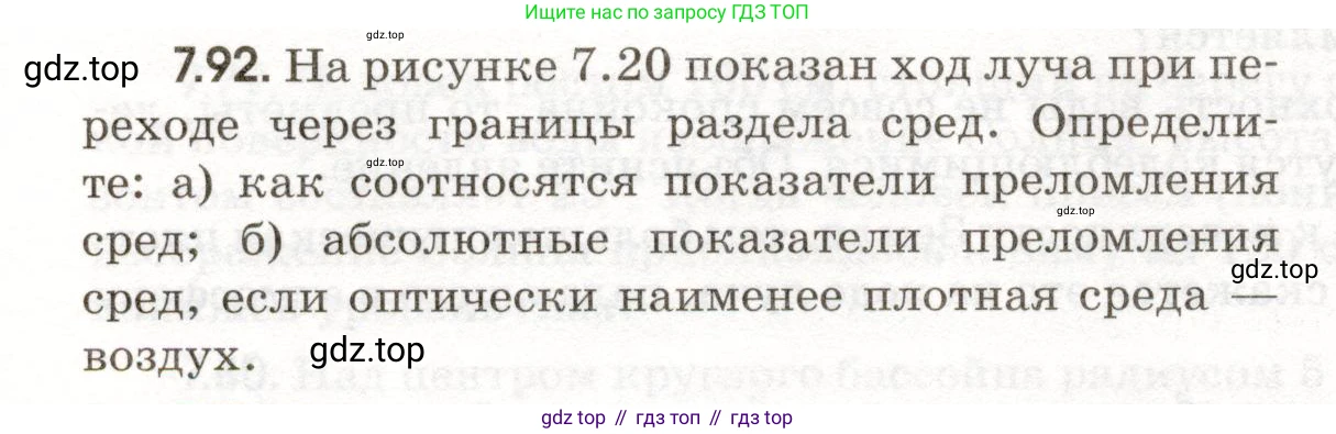ГДЗ Физика, 11 класс Сборник задач, авторы: Заболотский Алексей Алексеевич, Комиссаров Владимир Фёдорович, Петрова Мария Арсеньевна, издательство Дрофа, Москва, 2020, оранжевого цвета, страница 158, номер 7.92, Условие