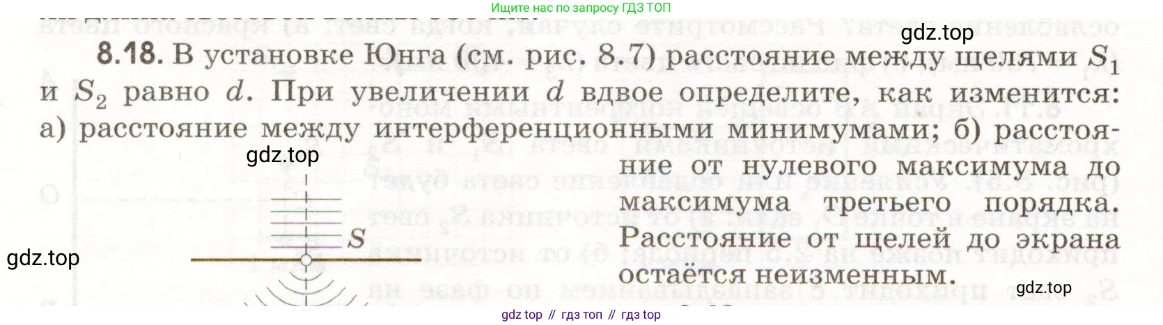 ГДЗ Физика, 11 класс Сборник задач, авторы: Заболотский Алексей Алексеевич, Комиссаров Владимир Фёдорович, Петрова Мария Арсеньевна, издательство Дрофа, Москва, 2020, оранжевого цвета, страница 182, номер 8.18, Условие