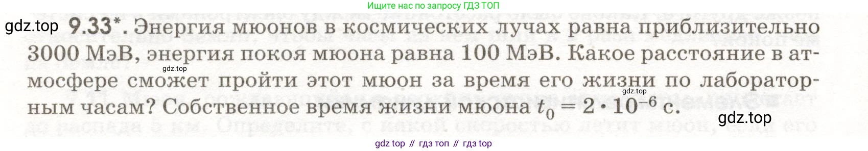 ГДЗ Физика, 11 класс Сборник задач, авторы: Заболотский Алексей Алексеевич, Комиссаров Владимир Фёдорович, Петрова Мария Арсеньевна, издательство Дрофа, Москва, 2020, оранжевого цвета, страница 198, номер 9.33, Условие