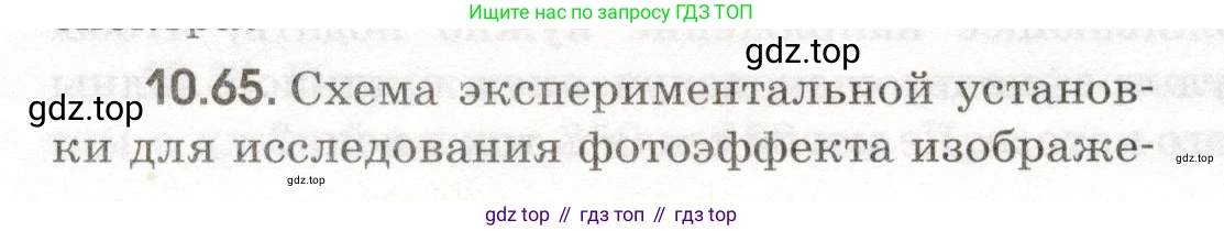 ГДЗ Физика, 11 класс Сборник задач, авторы: Заболотский Алексей Алексеевич, Комиссаров Владимир Фёдорович, Петрова Мария Арсеньевна, издательство Дрофа, Москва, 2020, оранжевого цвета, страница 205, номер 10.65, Условие