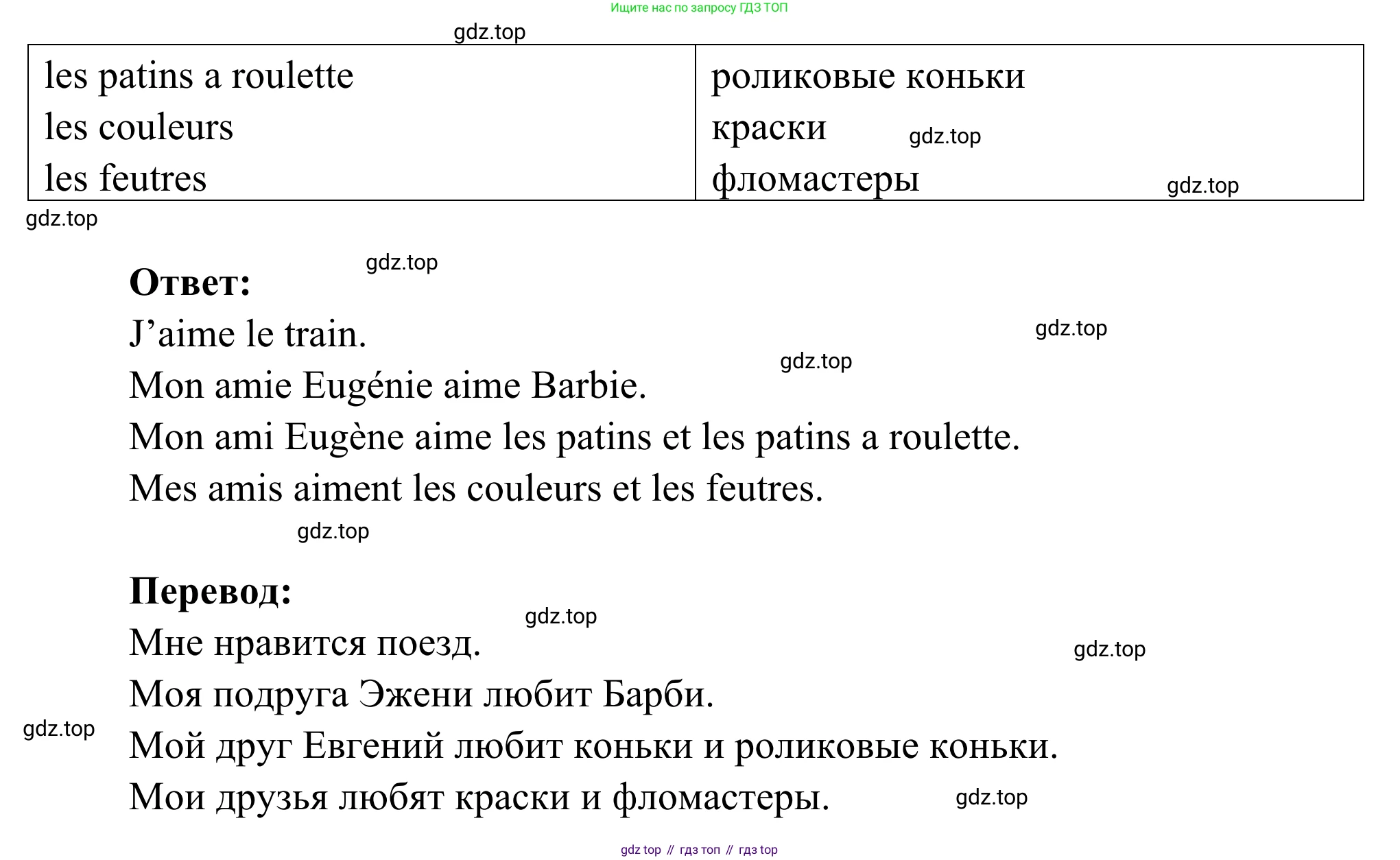 ГДЗ Французский язык, 2 класс рабочая тетрадь (cahier d'activités), авторы: Кулигина Антонина Степановна (Kouliguina A), Корчагина Тамара Васильевна (Kortchaguina T), издательство Просвещение, Москва, 2023, красного цвета, страница 60, номер 2, Решение (продолжение 2)