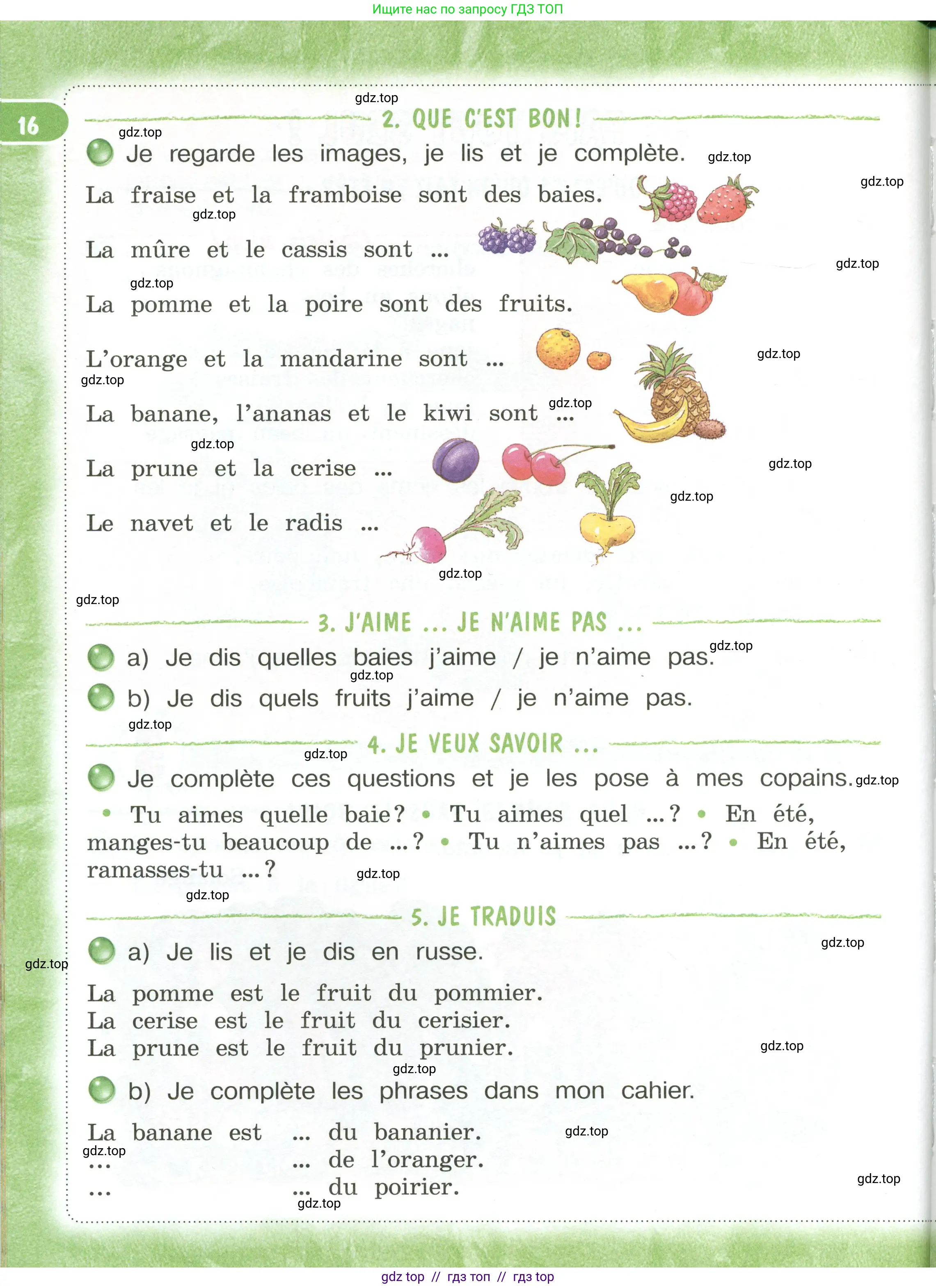 Французский язык, 3 класс Учебник, авторы: Кулигина Антонина Степановна (Kouliguina A), Кирьянова Мария Георгиевна (Kirianova M), издательство Просвещение, Москва, 2023, Часть 1, страница 16