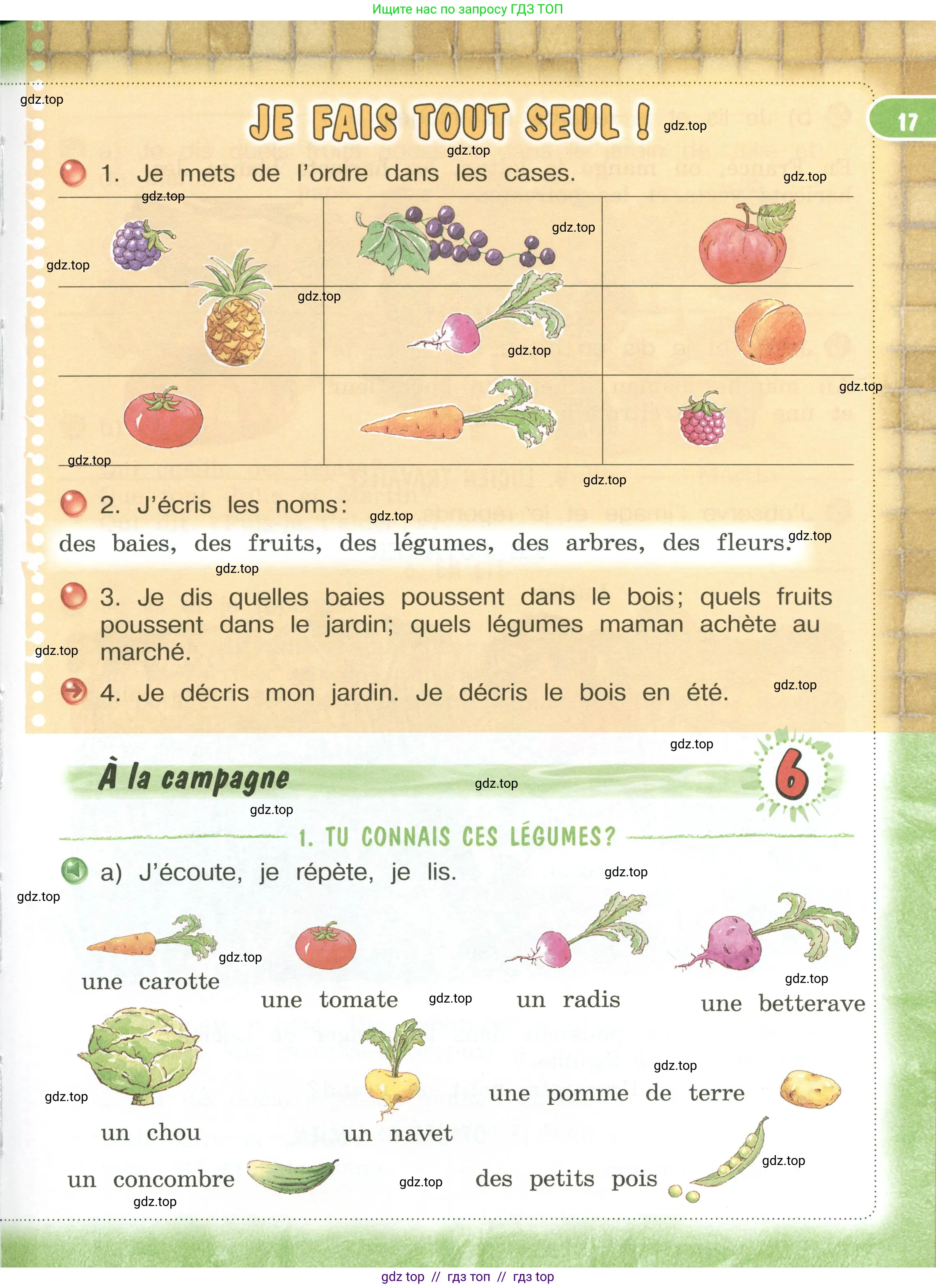 Французский язык, 3 класс Учебник, авторы: Кулигина Антонина Степановна (Kouliguina A), Кирьянова Мария Георгиевна (Kirianova M), издательство Просвещение, Москва, 2023, Часть 1, страница 17