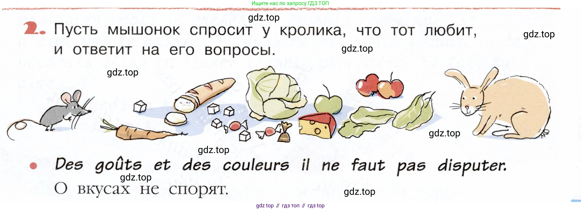Французский язык, 5 класс Учебник, авторы: Береговская Эда Моисеевна (Bérégovskaïa E), Белосельская Татьяна Васильевна (Bélosselskaïa T), издательство Просвещение, Москва, 2023, голубого цвета, Часть 2, страница 69, номер 2, Условие