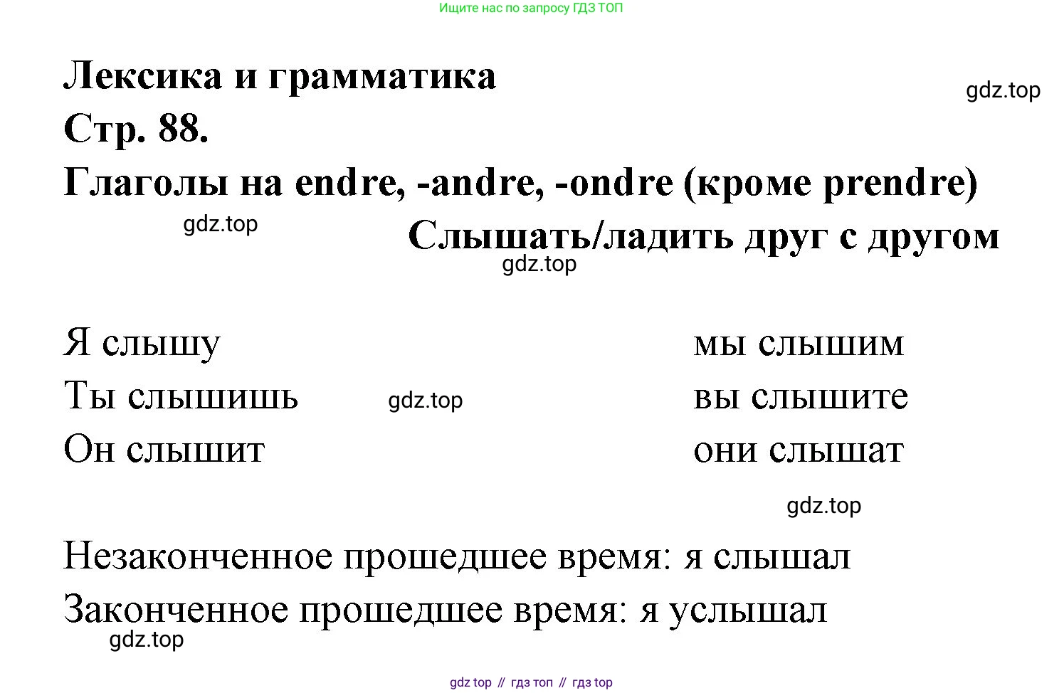 Французский язык, 6 класс Учебник, авторы: Кулигина Антонина Степановна (Kouliguina A), Щепилова Алла Викторовна (Schepilova A), издательство Просвещение, Москва, 2017 - 2022, бирюзового цвета, страница 88, номер 8, Решение (продолжение 2)