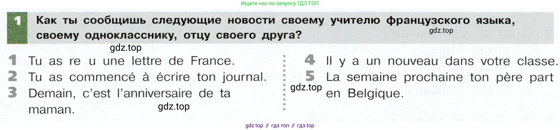 ГДЗ Французский язык, 6 класс Учебник, авторы: Селиванова Наталья Алексеевна (Sélivanova N), Шашурина Алла Юрьевна (Chachourina A), издательство Просвещение, Москва, 2023, коричневого цвета, Часть 2, страница 106, номер 1, Условие