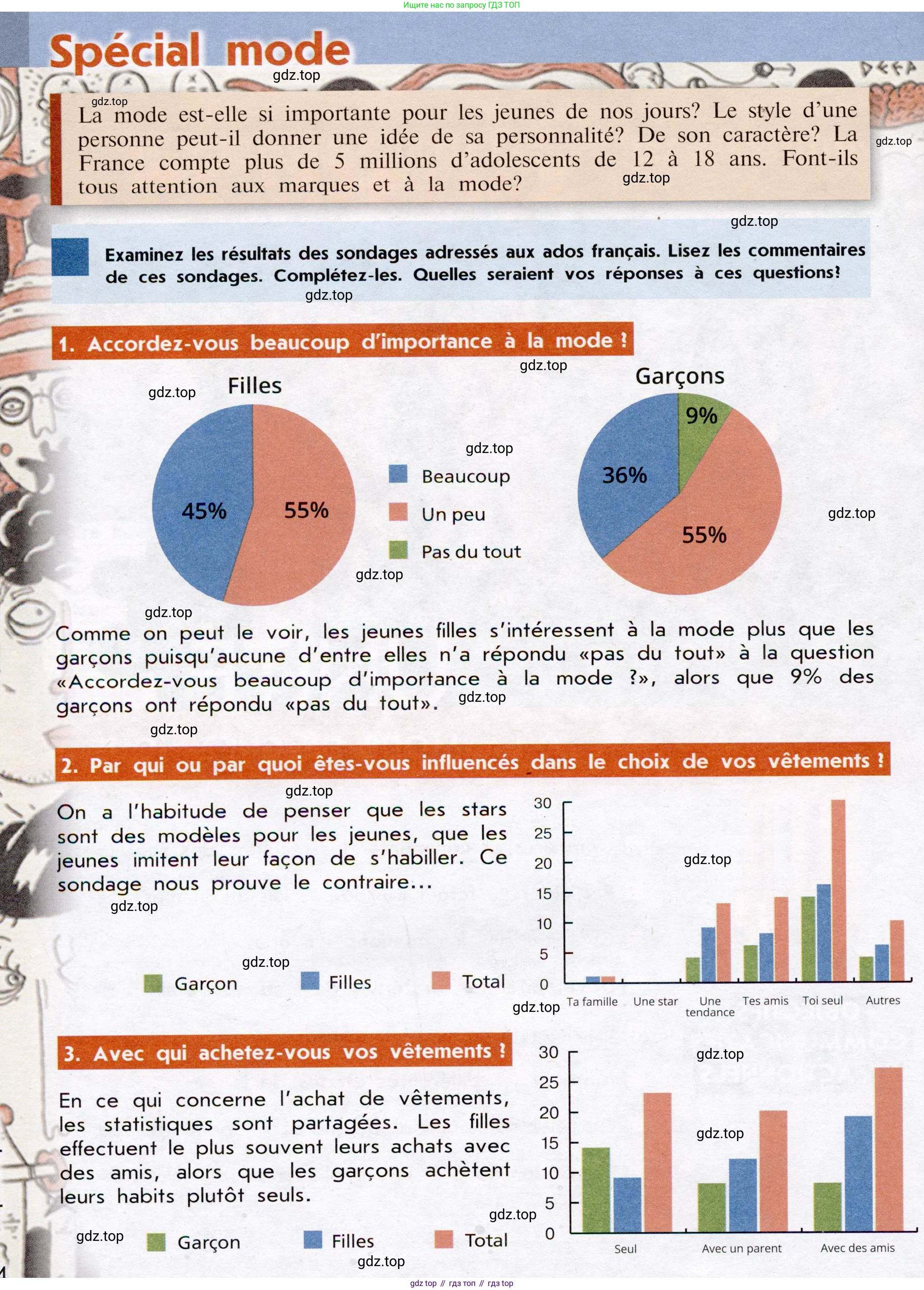 Французский язык, 7 класс Учебник, авторы: Селиванова Наталья Алексеевна (Sélivanova N), Шашурина Алла Юрьевна (Chachourina A), издательство Просвещение, Москва, 2019, страница 54, Условие