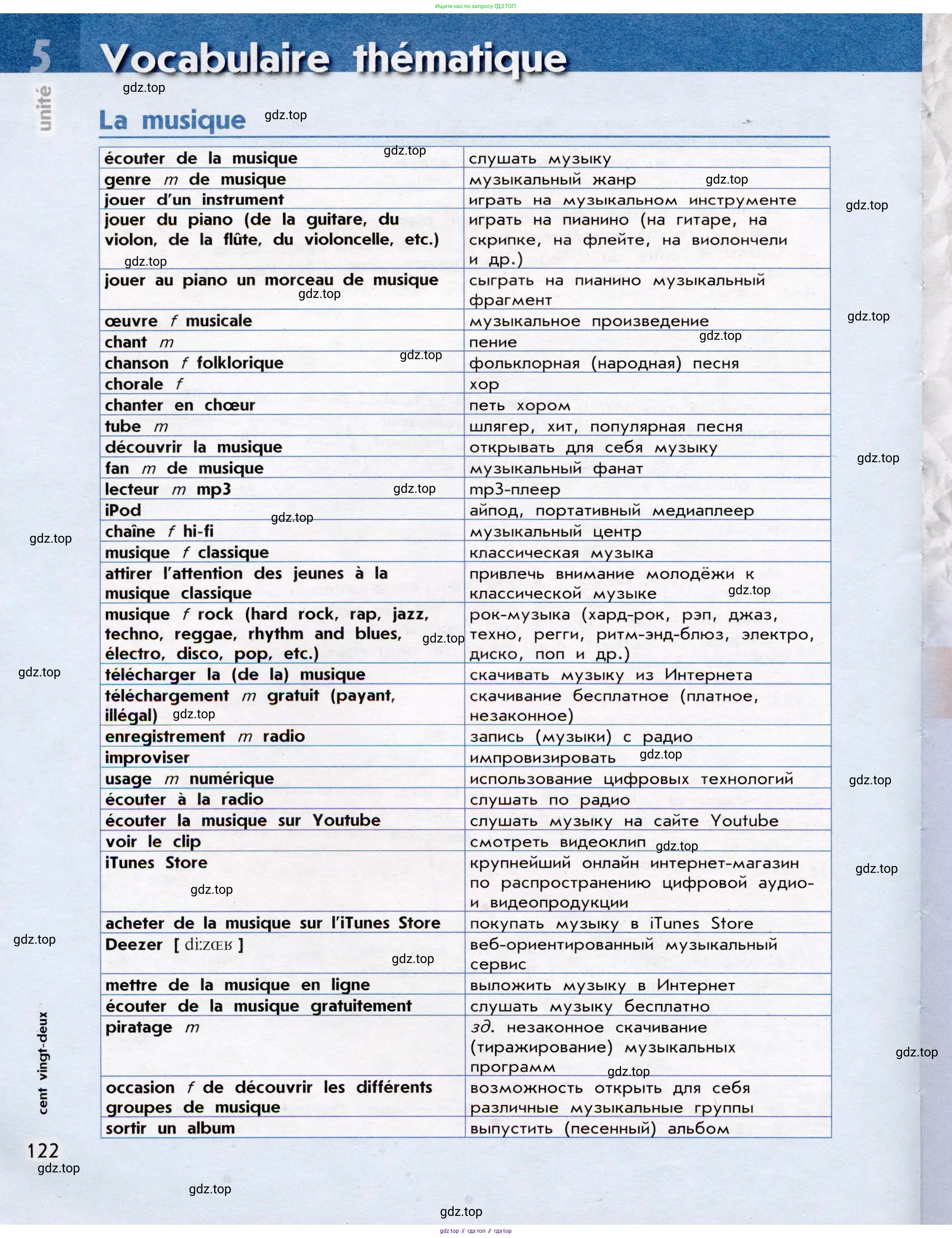 Французский язык, 7 класс Учебник, авторы: Селиванова Наталья Алексеевна (Sélivanova N), Шашурина Алла Юрьевна (Chachourina A), издательство Просвещение, Москва, 2019, страница 122