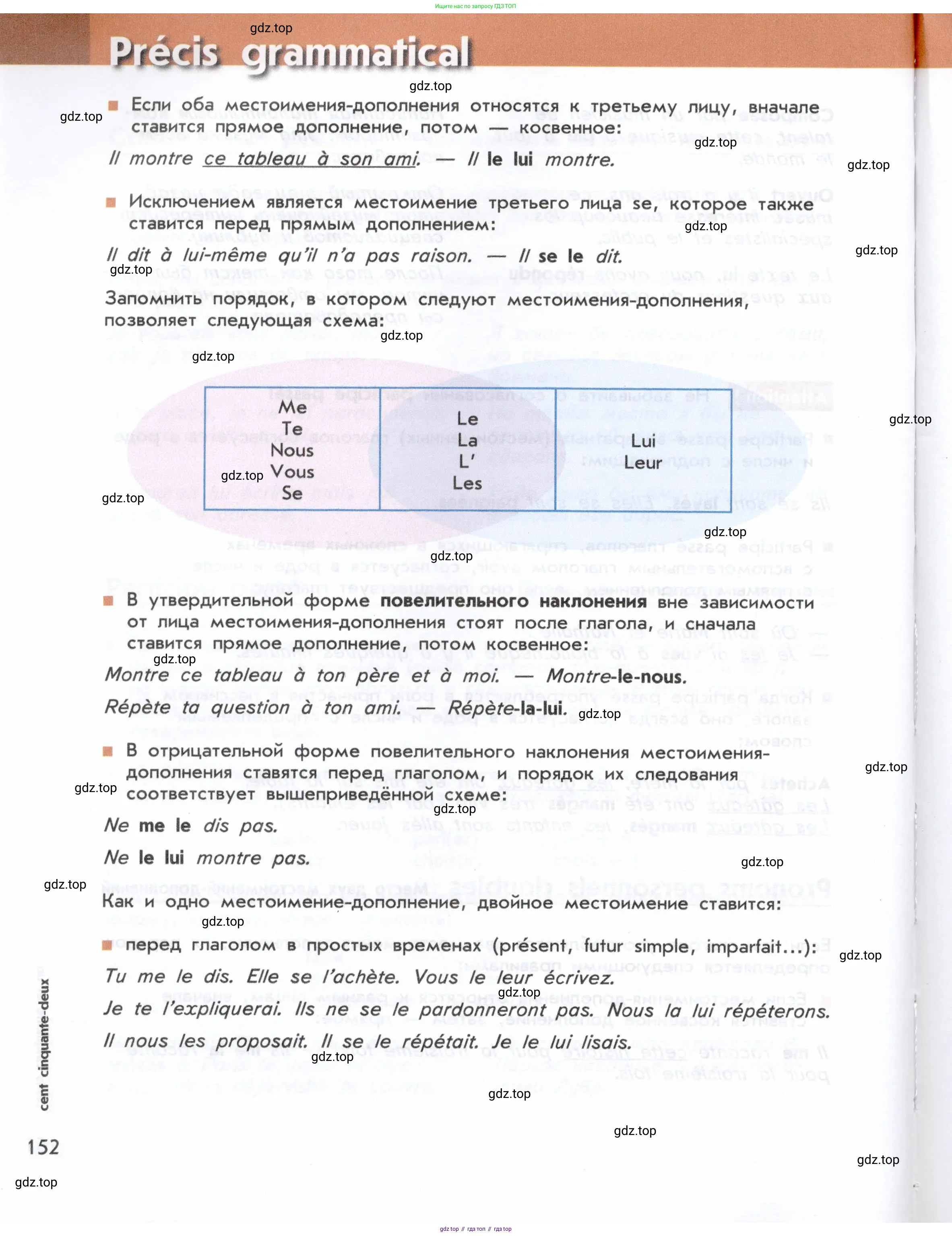 Французский язык, 8 класс Учебник, авторы: Селиванова Наталья Алексеевна (Sélivanova N), Шашурина Алла Юрьевна (Chachourina A), издательство Просвещение, Москва, 2023, страница 152