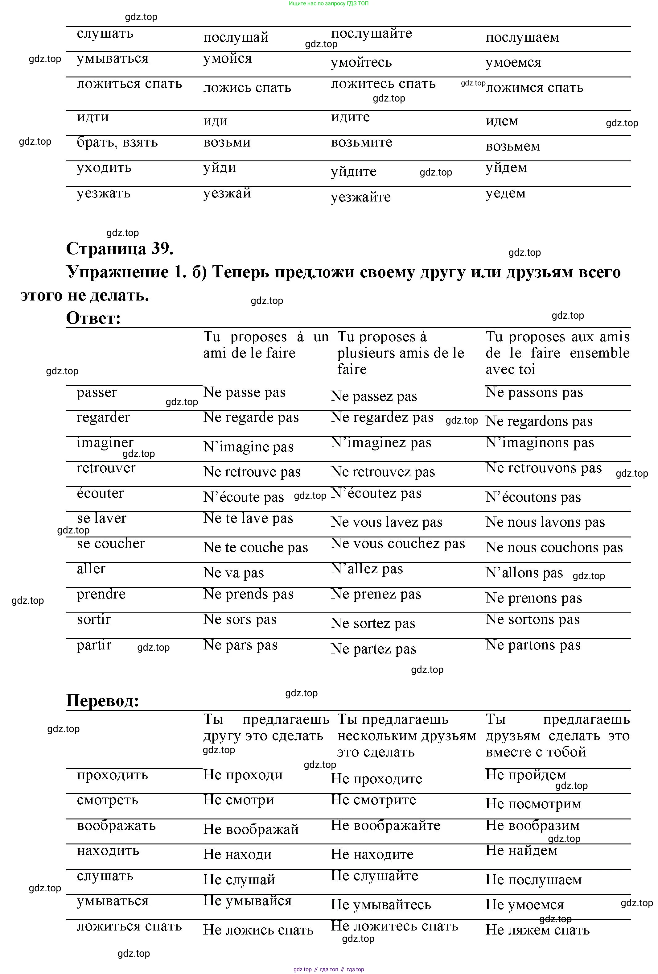 Французский язык, 8 класс Учебник, авторы: Селиванова Наталья Алексеевна (Sélivanova N), Шашурина Алла Юрьевна (Chachourina A), издательство Просвещение, Москва, 2023, страница 39, Решение (продолжение 2)