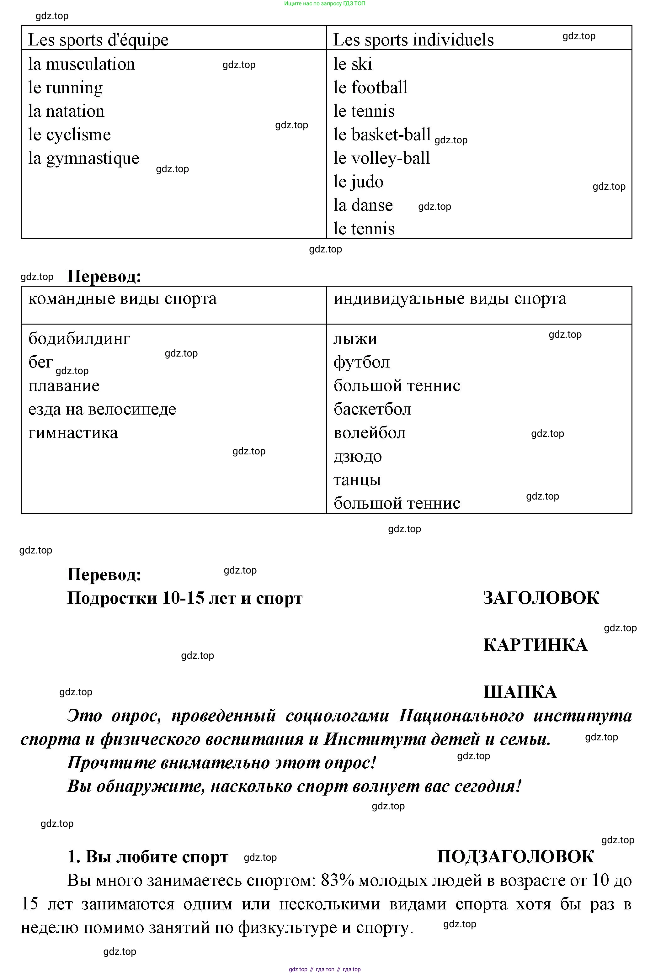 Французский язык, 8 класс Учебник, авторы: Селиванова Наталья Алексеевна (Sélivanova N), Шашурина Алла Юрьевна (Chachourina A), издательство Просвещение, Москва, 2023, страница 8, Решение (продолжение 3)