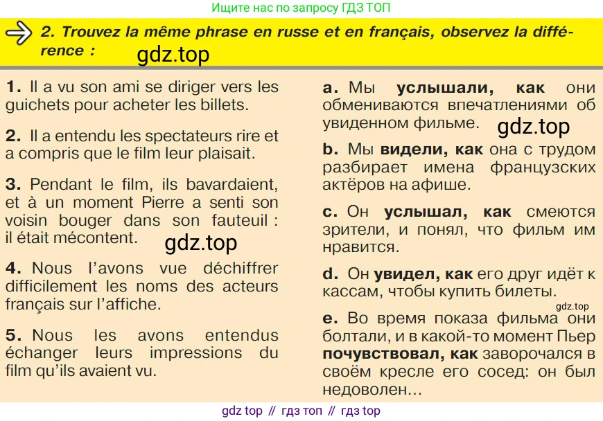 ГДЗ Французский язык, 9 класс Учебник, авторы: Селиванова Наталья Алексеевна (Sélivanova N), Шашурина Алла Юрьевна (Chachourina A), издательство Просвещение, Москва, 2023, голубого цвета, страница 137, номер 2, Условие