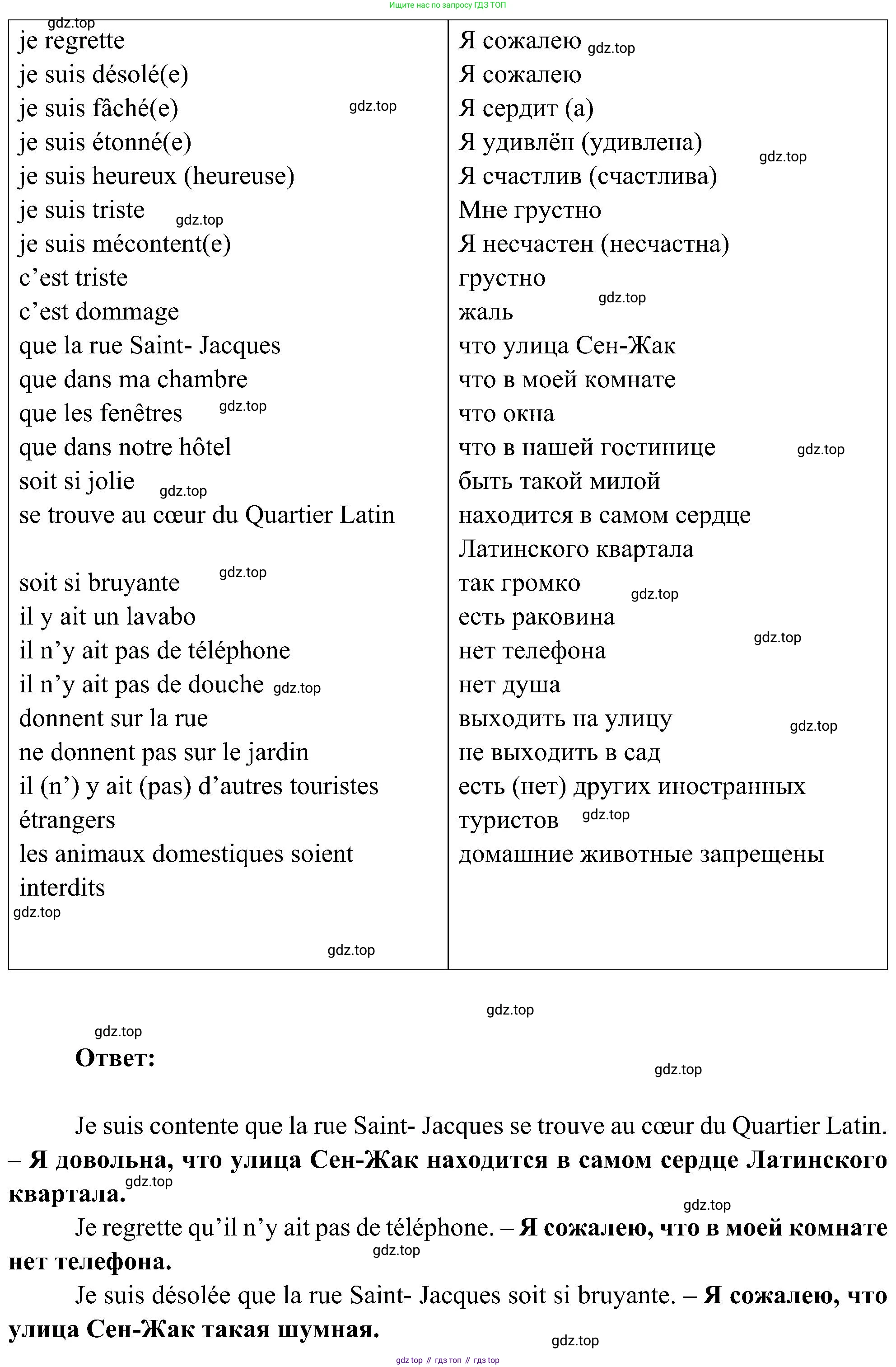 ГДЗ Французский язык, 9 класс Учебник, авторы: Селиванова Наталья Алексеевна (Sélivanova N), Шашурина Алла Юрьевна (Chachourina A), издательство Просвещение, Москва, 2023, голубого цвета, страница 43, номер 2, Решение (продолжение 2)