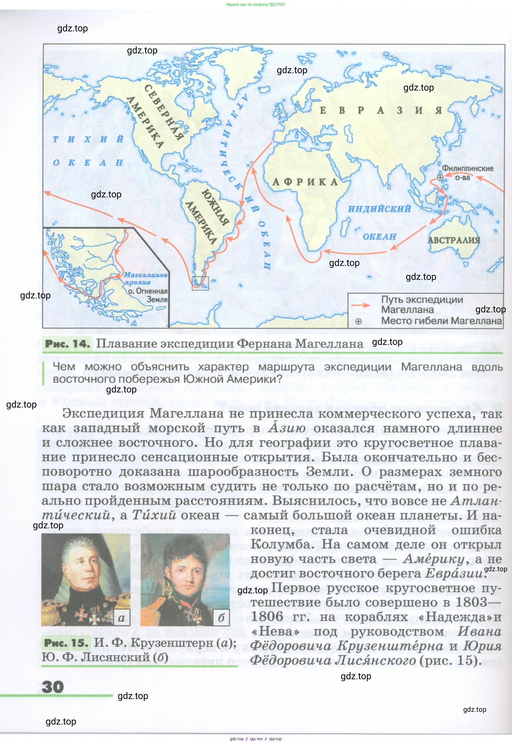 География, 5-6 класс Учебник, авторы: Климанова Оксана Александровна, Климанов Владимир Викторович, Ким Эльвира Васильевна, Сиротин Владимир Иванович, Румянцев Александр Владимирович, Панасенкова Ольга Алексеевна, издательство Просвещение, Москва, 2023, белого цвета, страница 30