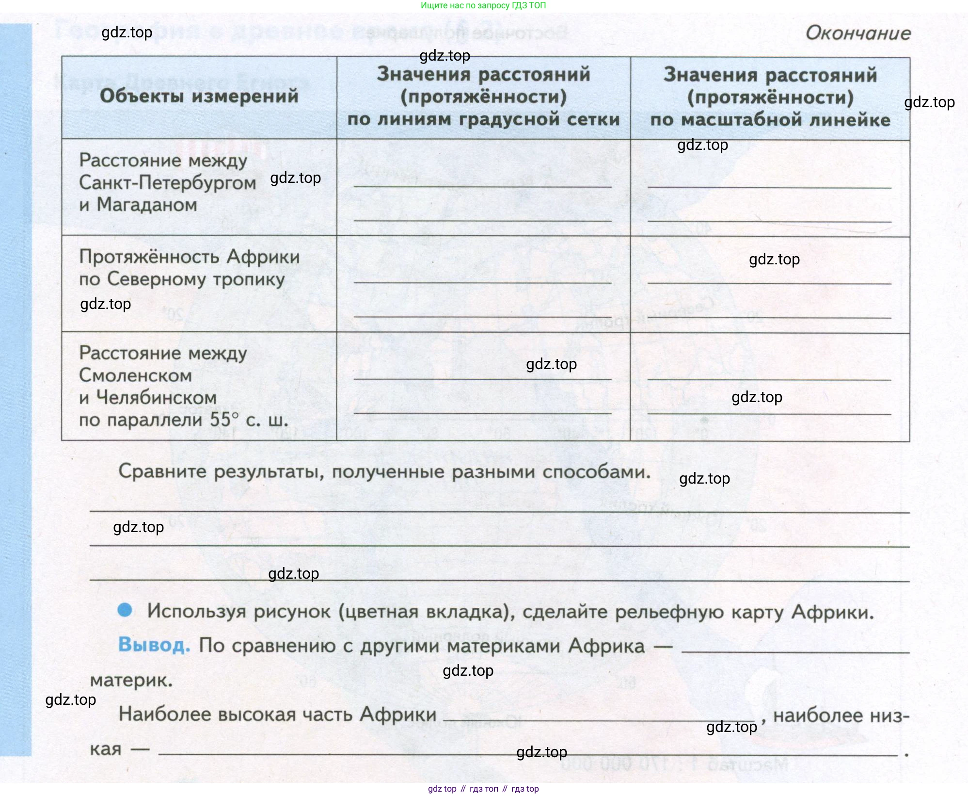 География, 5 класс Дневник географа-следопыта, автор: Летягин Александр Анатольевич, издательство Просвещение, Москва, 2023, салатового цвета, страница 46, Условие (продолжение 2)