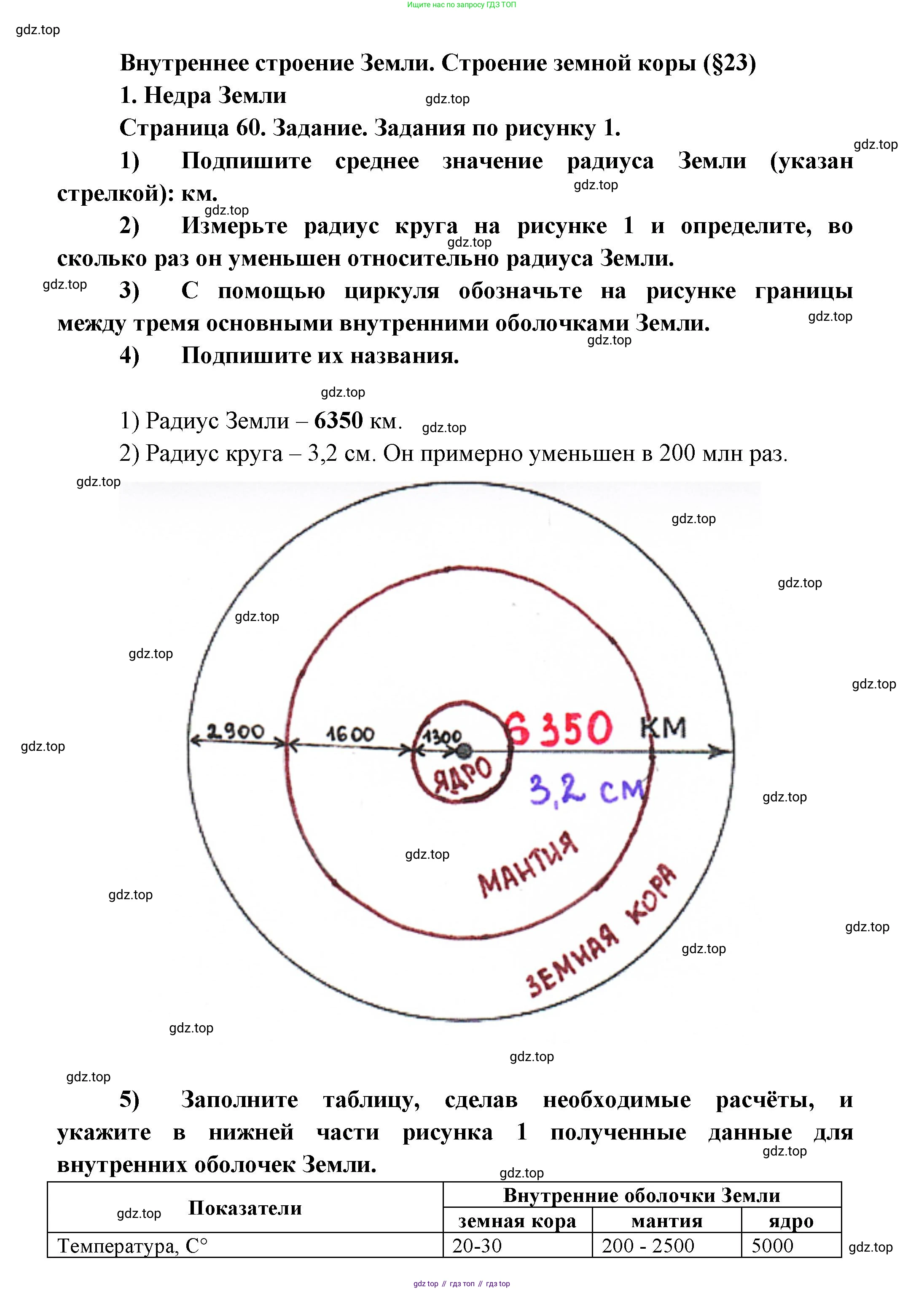 География, 5 класс Дневник географа-следопыта, автор: Летягин Александр Анатольевич, издательство Просвещение, Москва, 2023, салатового цвета, страница 60, номер 1, Решение