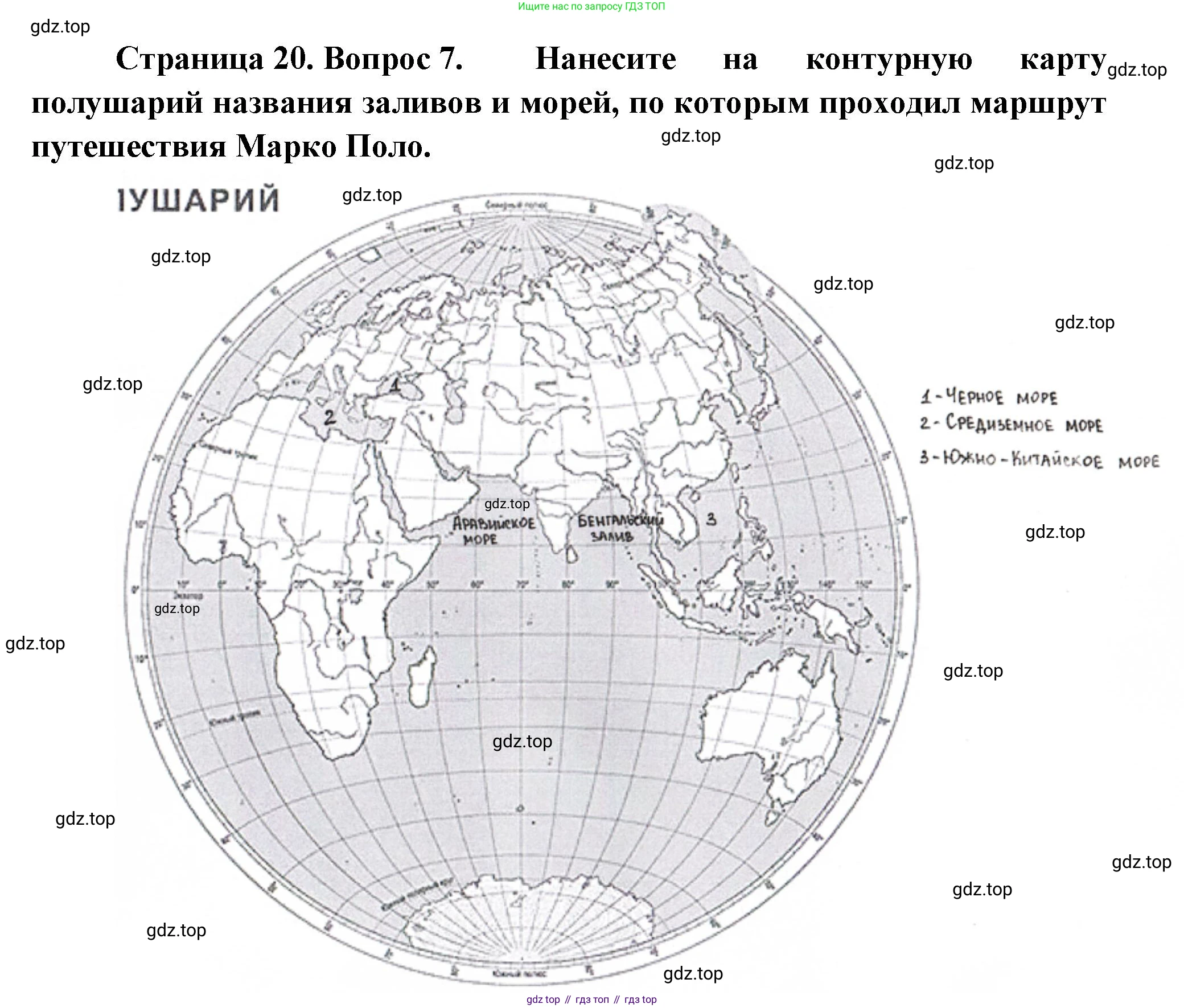 География, 5 класс Учебник, автор: Летягин Александр Анатольевич, издательство Просвещение, Москва, 2023, салатового цвета, страница 20, номер 7, Решение