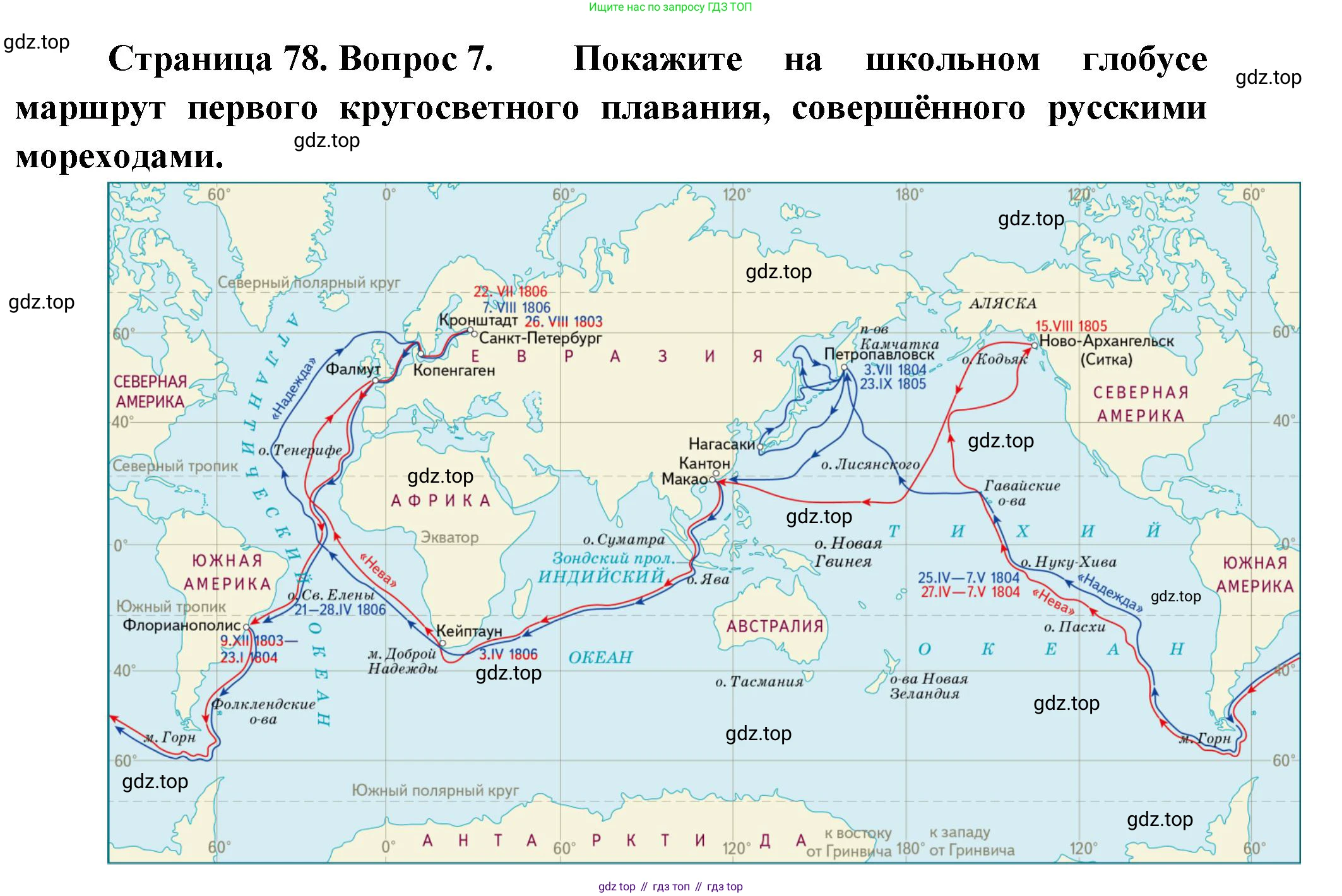 География, 5 класс Учебник, автор: Летягин Александр Анатольевич, издательство Просвещение, Москва, 2023, салатового цвета, страница 78, номер 7, Решение